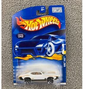 Y2K Hot Wheels Olds 442 White Die Cast Car Red‎ Collector #242